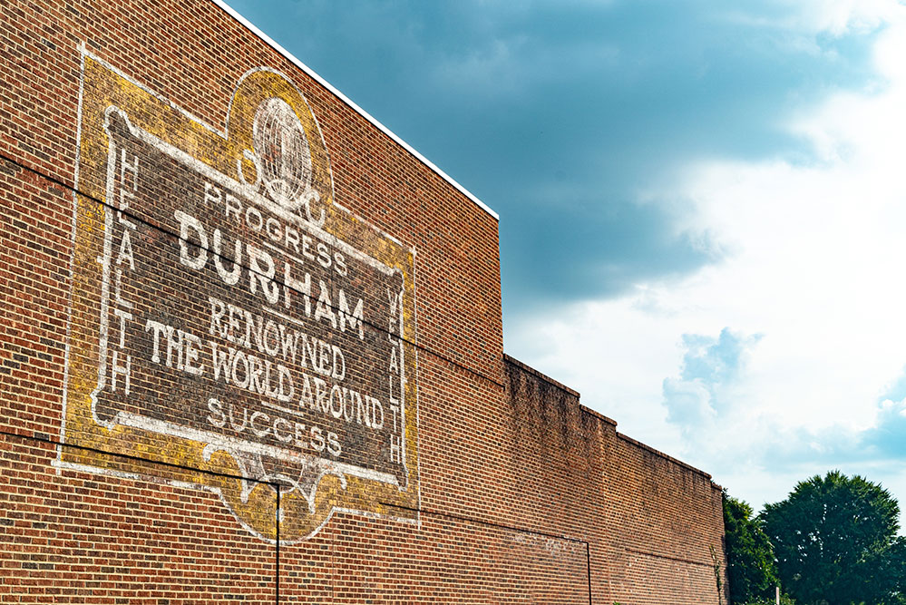 Durham mural at Southpoint mall