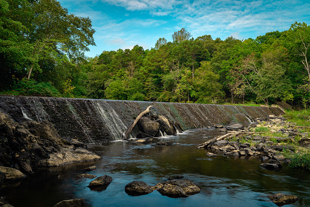 West Point on the Eno waterfall