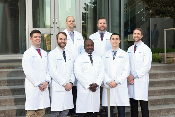 group photo of mentors and chief residents