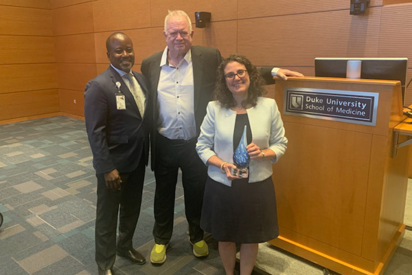 Dr. Francis, Dr. Siefker and Dr. Dr. Schmalbach group photo post event