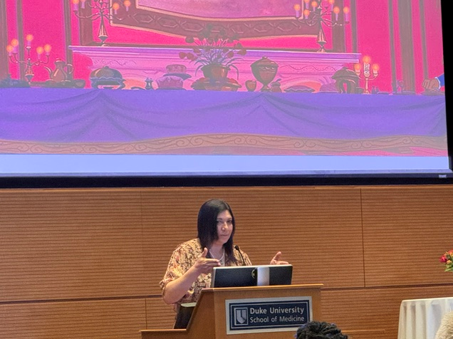 Dr. St. John giving the keynote address