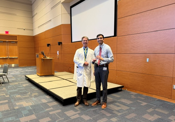 Dr. Frisco Receiving Joseph D. Siefker Teaching and Leadership Award