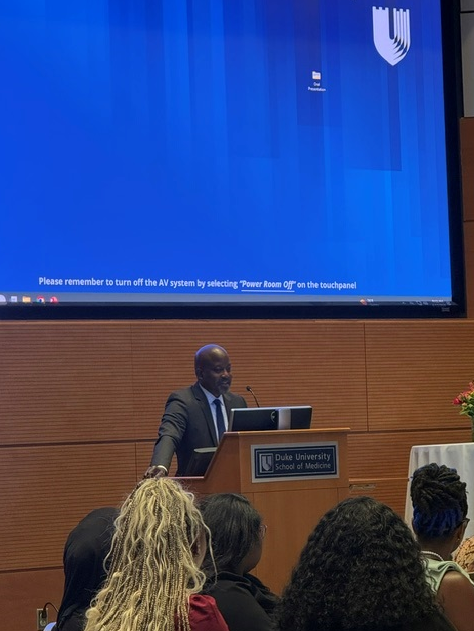 Dr. Francis giving the welcome