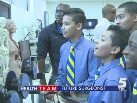 Durham Nativity School Students on WRAL TV