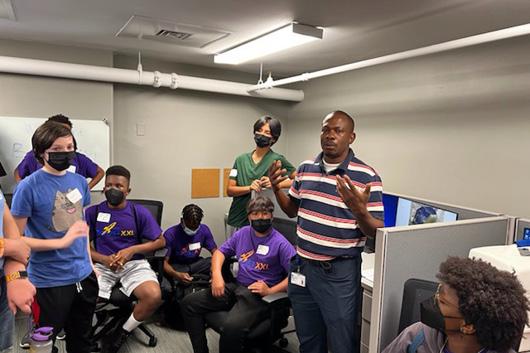 Dr. Frank Ito with students