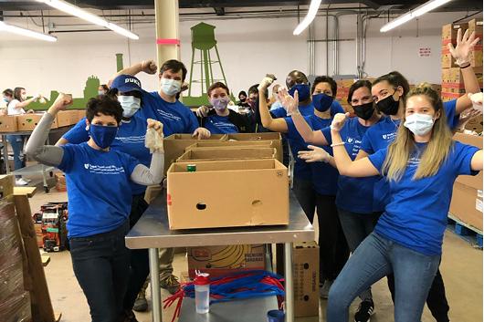 HNS&CS team at Food Bank of Durham 