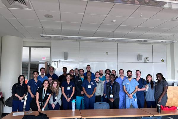 Group Photo of residents in Otolaryngology Emergency Skills Simulation Course