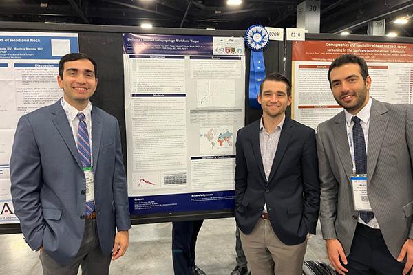 Left to Right: Nicholas Frisco, MD; Rolvix H. Patterson, III, MD, MPH; Khalil Issa, MD 
