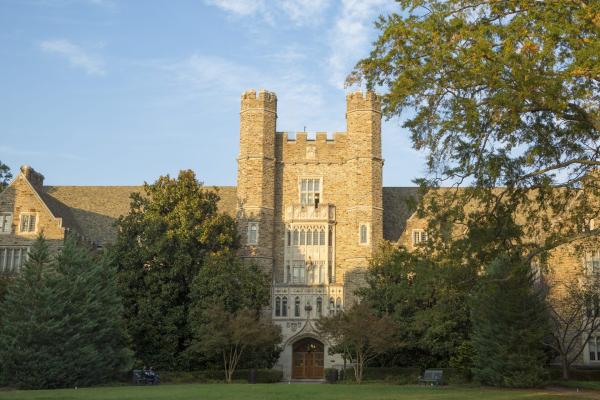 Front view of the Davison Building for Duke Research & Innovation