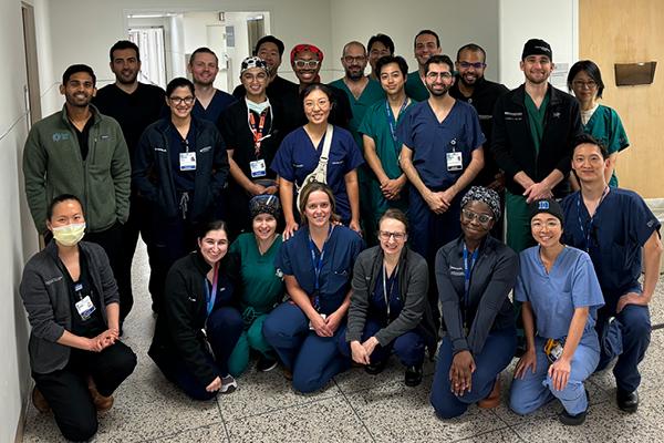 Group photo of dissection course participants
