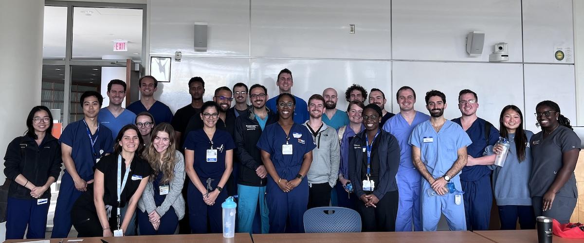 group photo from Otolaryngology Emergency Skills Simulation Course