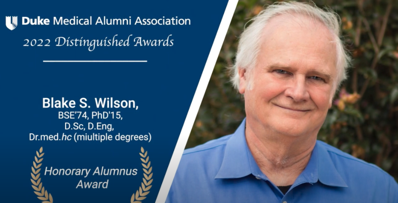 Blake Wilson, Medical Alumni Award 