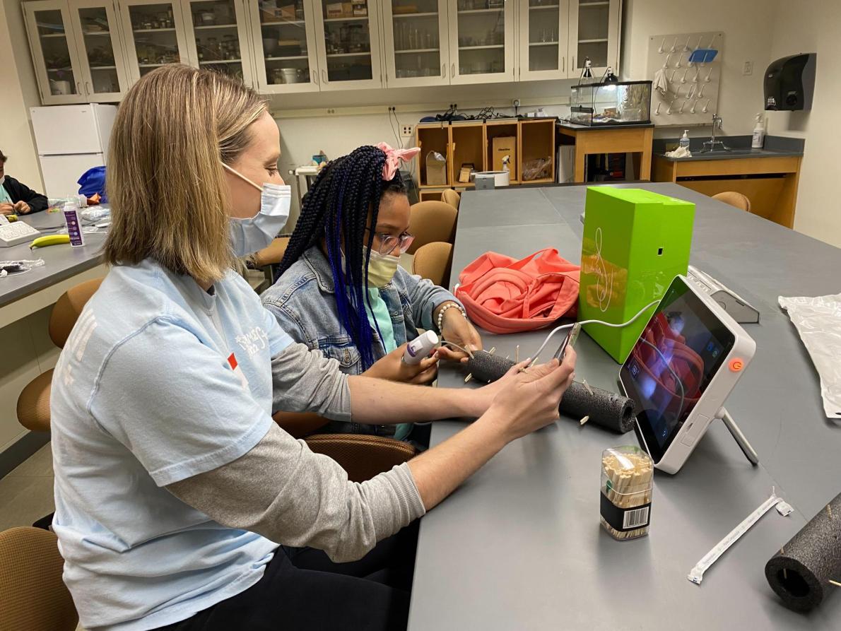 HNS&CS faculty, residents, and associates teach surgical skills, physiology of hearing, and the anatomy of the ear to 4th–6th grade students from marginalized areas of the Triangle