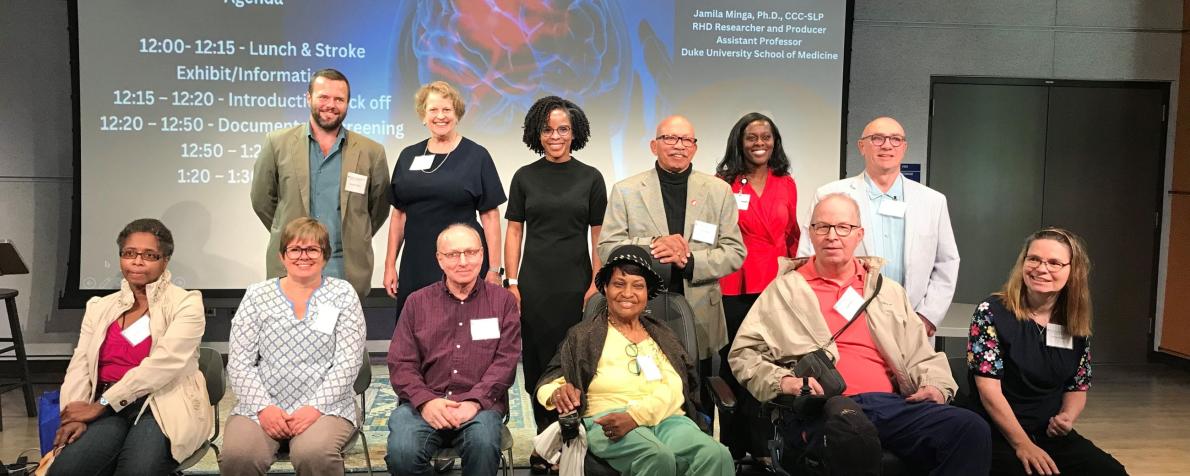 Dr. Minga and stroke survivors