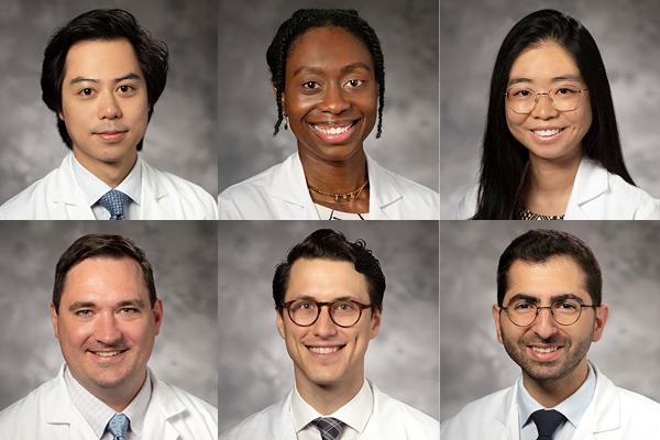 Headshots of: Harry Chiang, MD, Somtochi Okafor, MD, Debbie Pan, MD, Connor Pratson, MD, Samuel Altonji, MD, Anthony Ghanem, MD