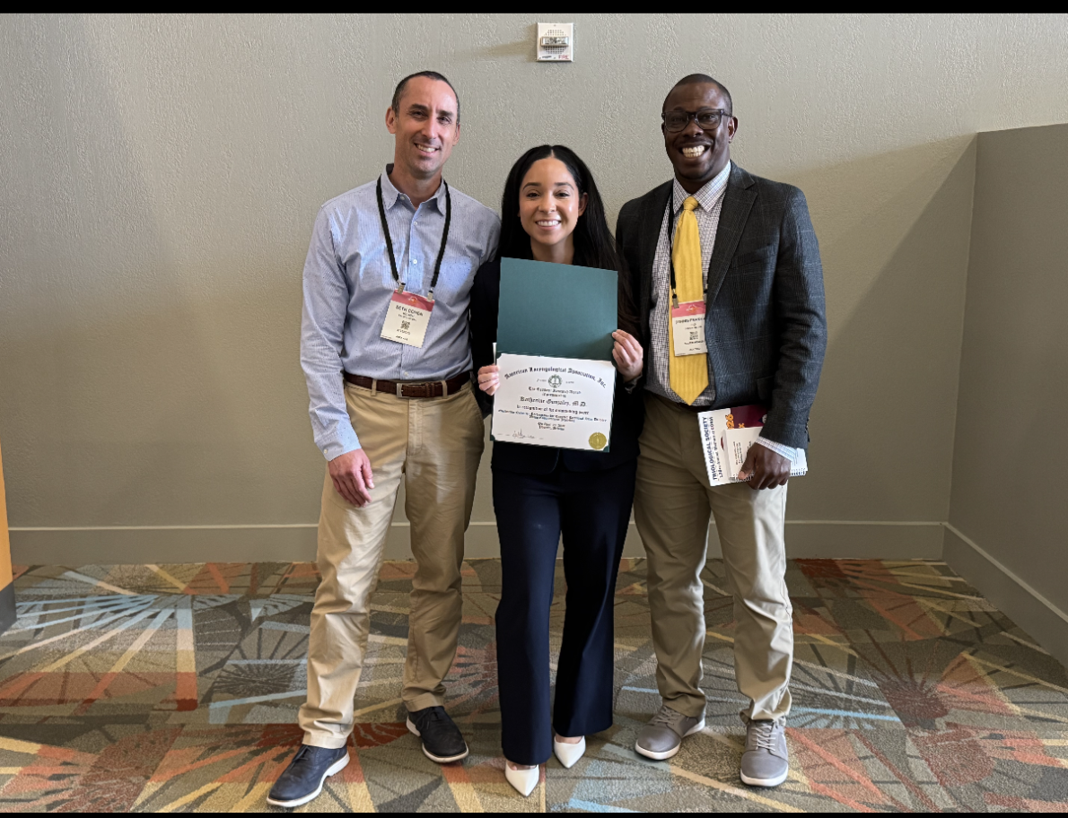 Resident Katherine Gonzalez with mentors Drs. Ito and Chen