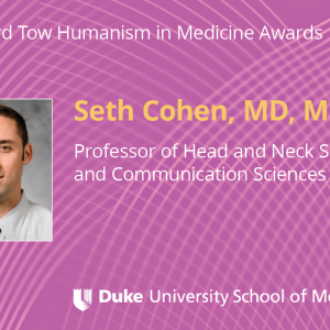 Headshot of Dr. Cohen and name of award 