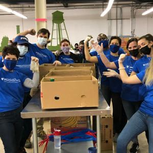 HNS&CS team at Food Bank of Durham 