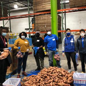 HNS&CS team at Food Bank Raleigh January 17, 2022 