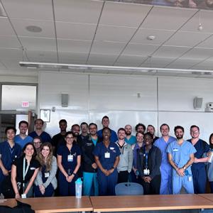 Group Photo of residents in Otolaryngology Emergency Skills Simulation Course