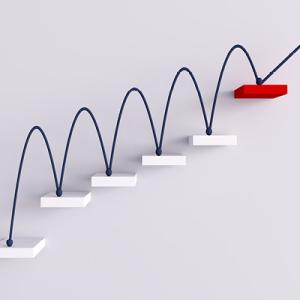 Steps with arrow going up