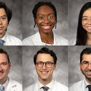 Headshots of: Harry Chiang, MD, Somtochi Okafor, MD, Debbie Pan, MD, Connor Pratson, MD, Samuel Altonji, MD, Anthony Ghanem, MD
